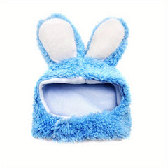 Plush Cat Headgear with Bunny Ears for Pet Cosplay
