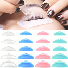 20pcs Eyelash Lifting Kit Silicone Pad Eye Lash Perm Pads Extension 3D Curler