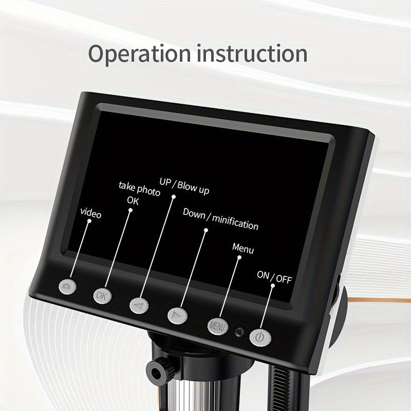 HD 10 Digital Electronic Microscope Screen Mobile Phone Watch Repair