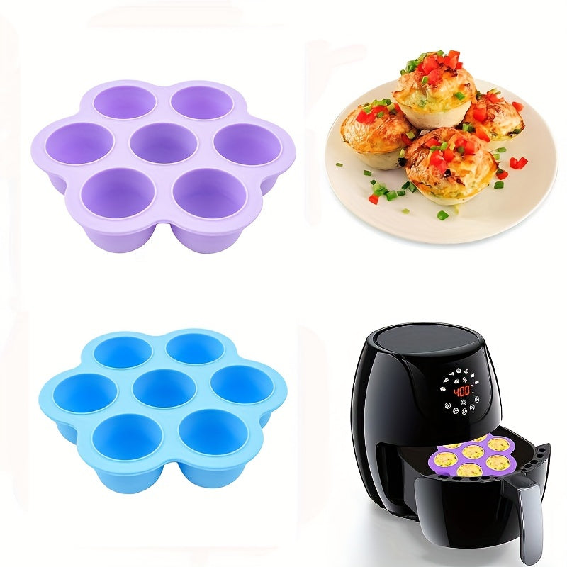 Silicone Air Fryer Egg Bit Mold with Lid