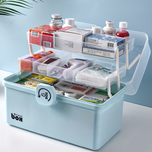 Medicine Storage Box Household Portable Container Large Capacity