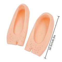 Open Toe Socks with Silicone for Foot Moisturizing