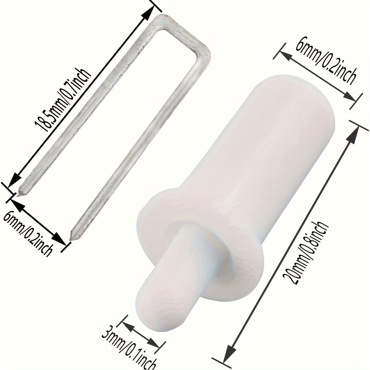 20pcs Blinds Repair Tool Set U Shaped Nails and Spring Loaded Blinds Pins