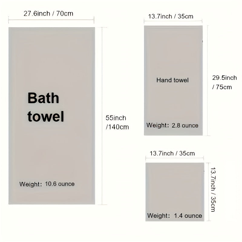 8pcs Microfiber Towel Set Soft & Absorbent Bath Linen Sets