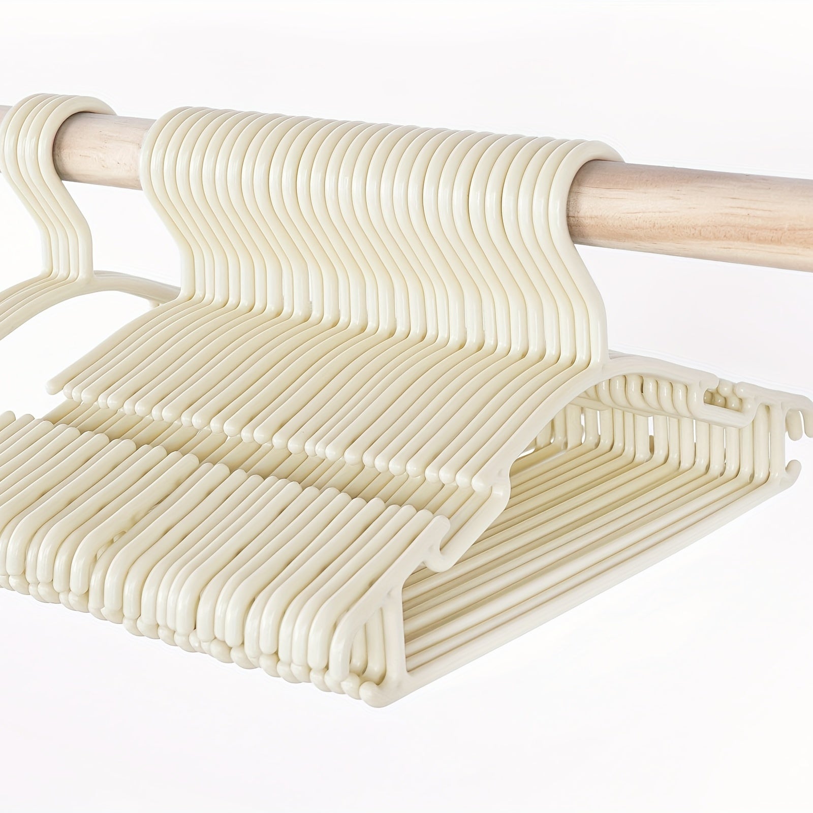 12pcs Beige Baby Hanger for Clothing Stores