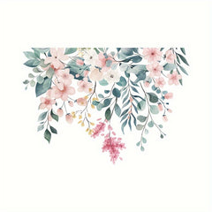Fresh Flower Toilet Sticker Bathroom Decoration Waterproof Sticker
