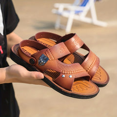 Men's Beach Walking Slip On Slide Sandals Summer Outdoor Shoes