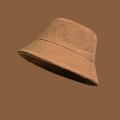 Women's Winter Lamb Wool Bucket Hat Plush Warm Hat
