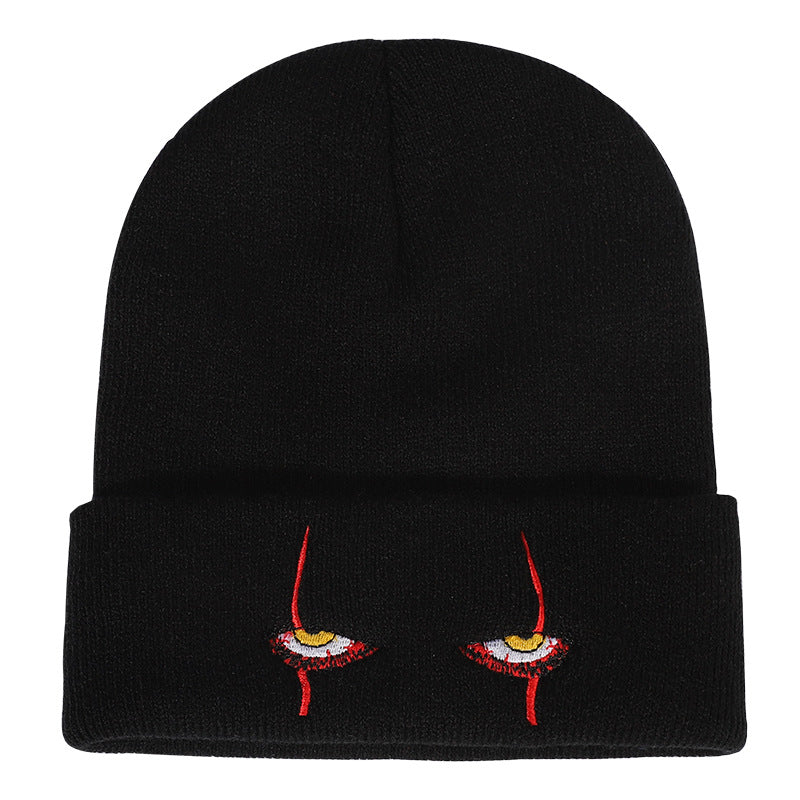 Horror Clown Eye Embroidered Hat