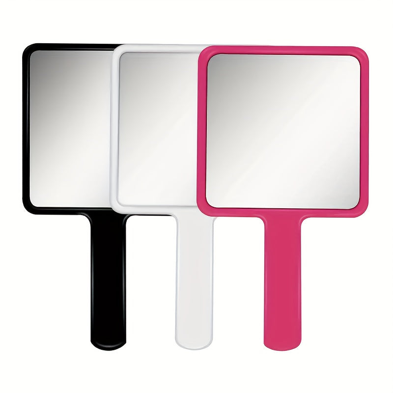 Handheld Makeup Vanity Mirror with Handle for Salon and Extensions