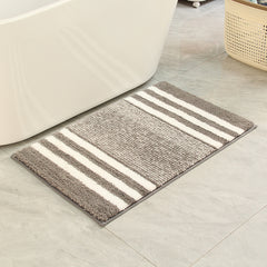 Absorbent Non Slip Bathroom Floor Mat Thickened High Plush Carpet