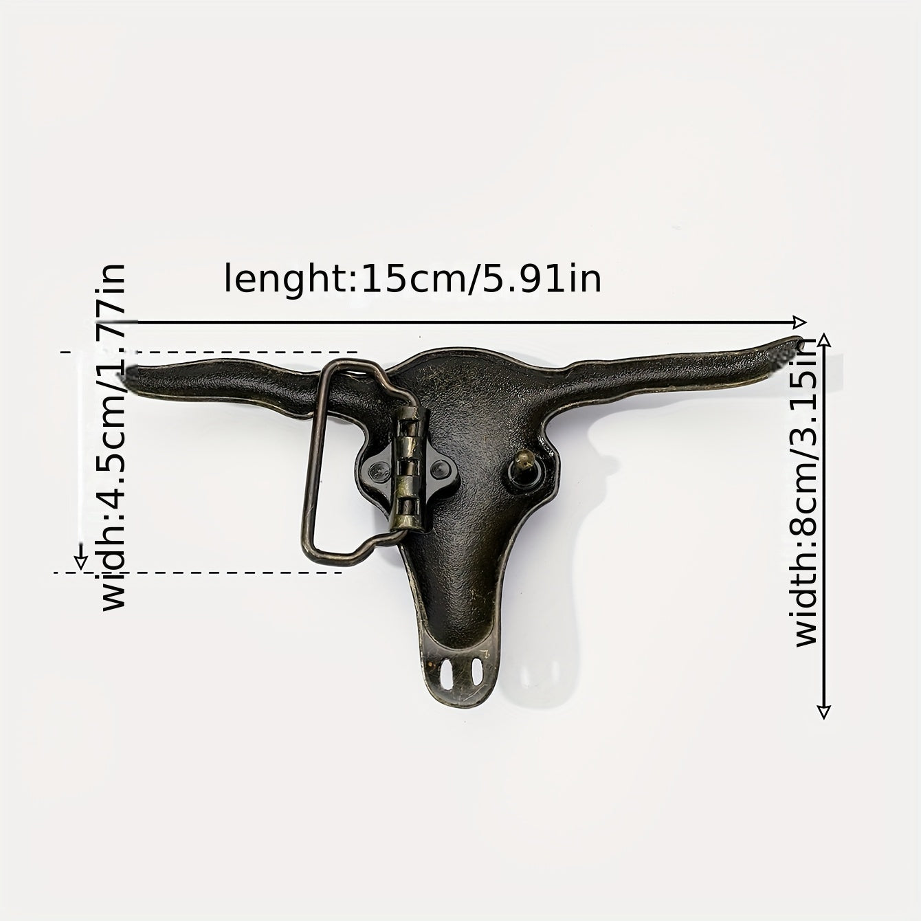 Big Bull Head Belt Buckle for Women & Men Western Jeans Accessories