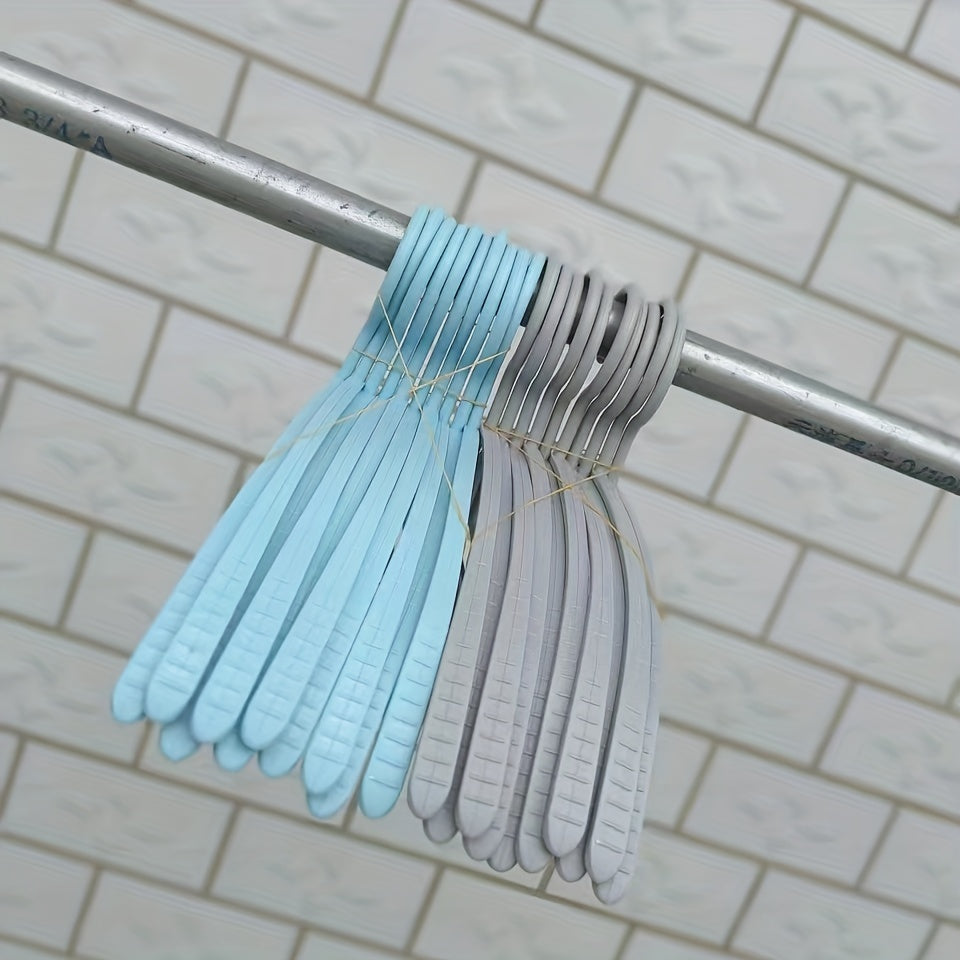 Random Clothes Hanger Hanging Striped Non Slip Shelf Semicircular Support