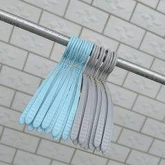 Random Clothes Hanger Hanging Striped Non Slip Shelf Semicircular Support