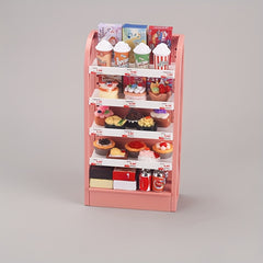 Supermarket Shelf Food Play Set with 30 Items