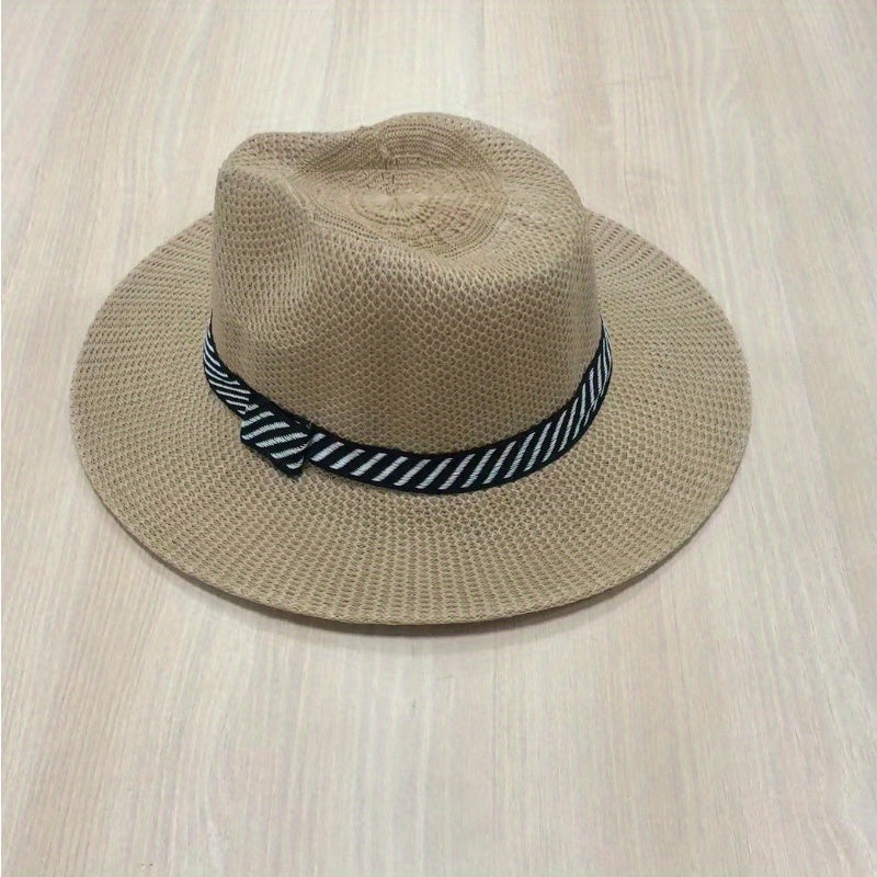 Sun Protection Large Brim Knitted Denim Hat