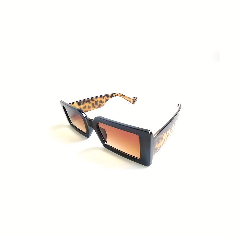 Punk Style Wide Legs Sunglasses with Cleaning Cloth & Anti-squeeze Box