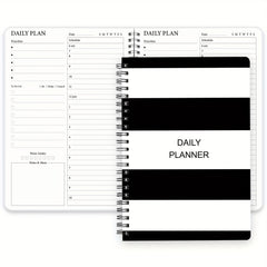 Daily Planner Undated Hourly Schedule To Do List Notes Meals