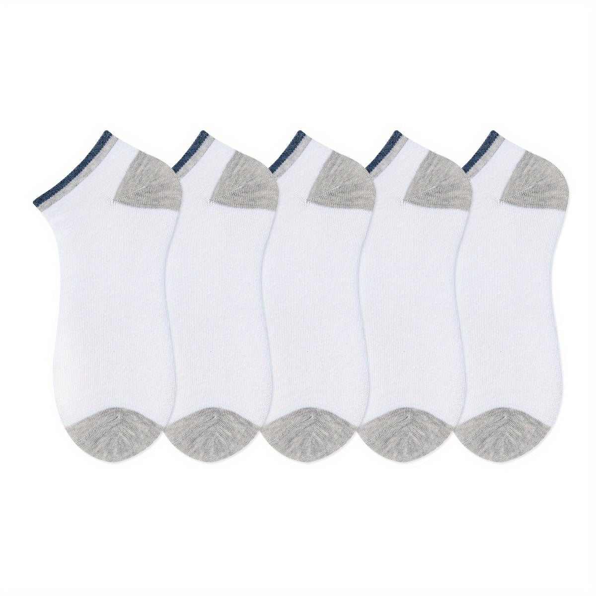 5 Pairs Striped Ankle Socks Women's Sports Stockings