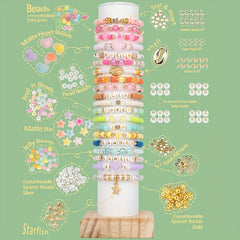 Bracelet Making Kit Polymer Clay Beads Gift Bag Jewelry Making Set