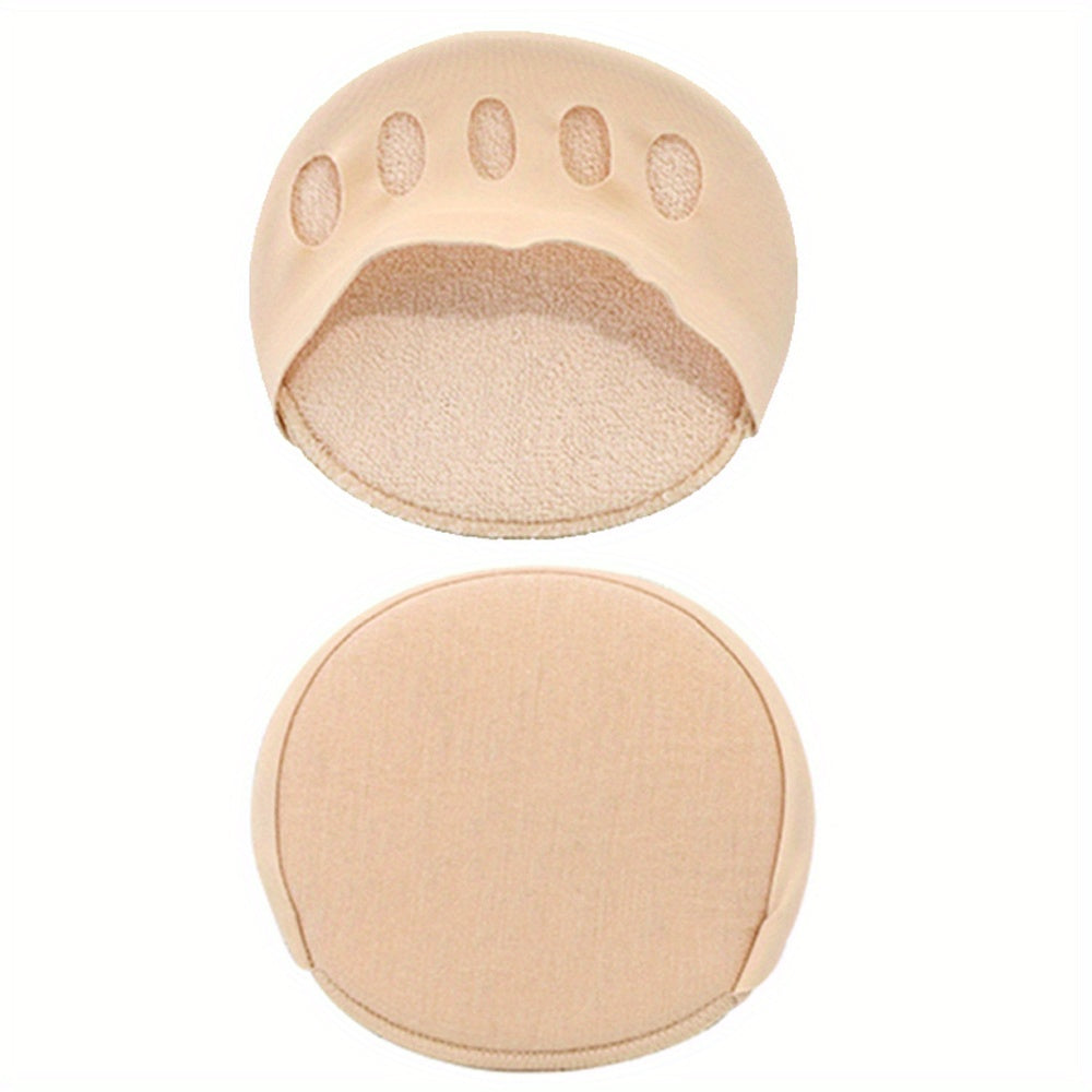5 Toe Forefoot Pads Anti Pain Insoles Soft Breathable High Heel Half Size Pads