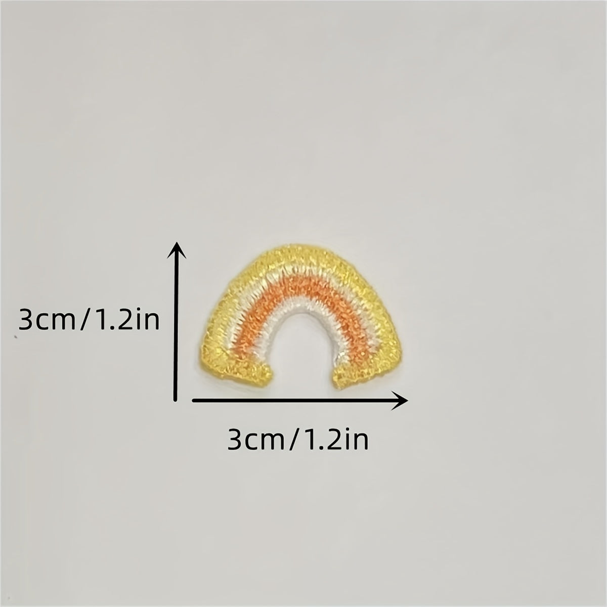 Bright Rainbow Embroidery Patch for Men