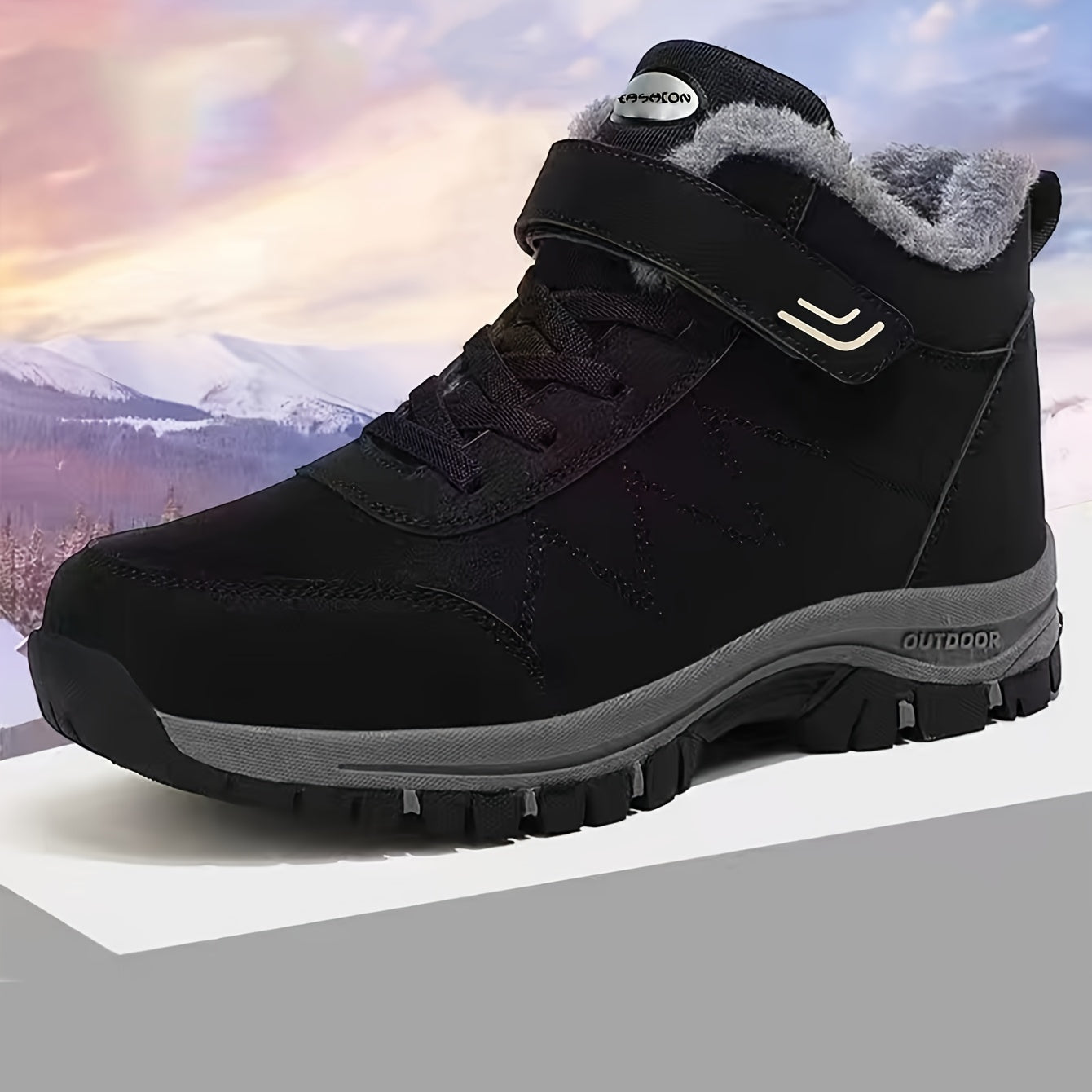 Women's Warm Snow Boots Outdoor Hiking Shoes