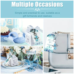 12pcs Angel Keychain Favors with Thank You Cards