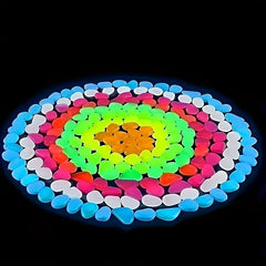 200pcs Glow Stones for Garden & Aquarium