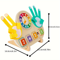 Double Sided Finger Counting & Number Tracing Board with Clock
