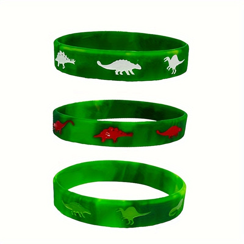 Jurassic Dinosaur Silicone Bracelet for Dino Theme Parties