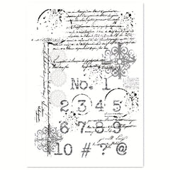 Number Stamps Stencils for DIY Scrapbook Card Craft Embossing