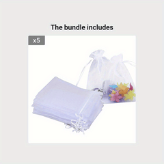 Mixed Organza Gift Bags Drawstring Party Favor Candy Packaging Bag