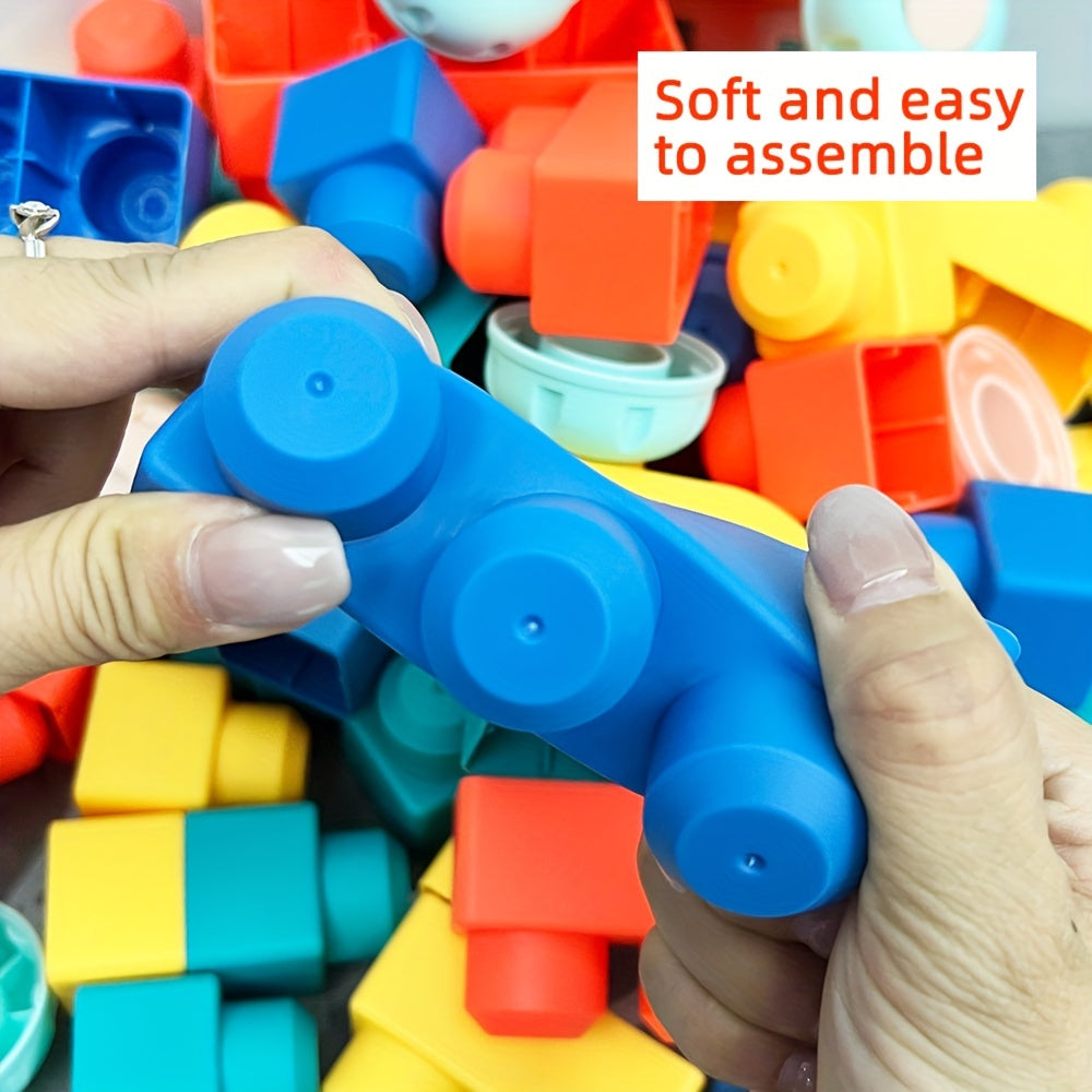 Large Soft Rubber Building Blocks Toy for Toddlers