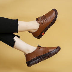 Women's Lace Up Low Round Toe Non slip Soft Sole Outdoor Shoes