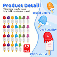 YIQOGAME Alphabet Ice Cream Learning Toy Set for Kids