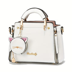 Personality PU Leather Handbag Waterproof Solid Crossbody Bag With Coin Purses