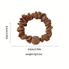 Rhinestone Head Rope Hair Ring Ponytail Elastic Scrunchie Women's Hair Tie