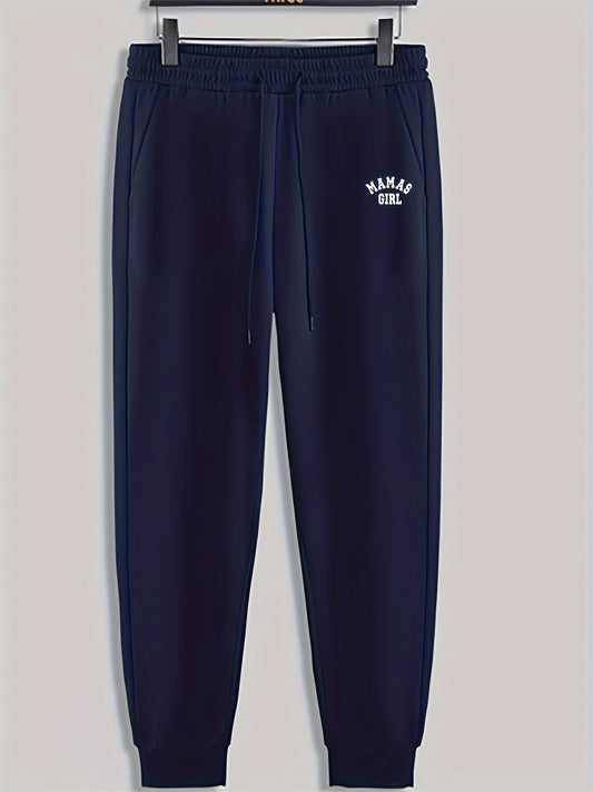 Mamas Girl Men's Drawstring Sweatpants for Spring Autumn