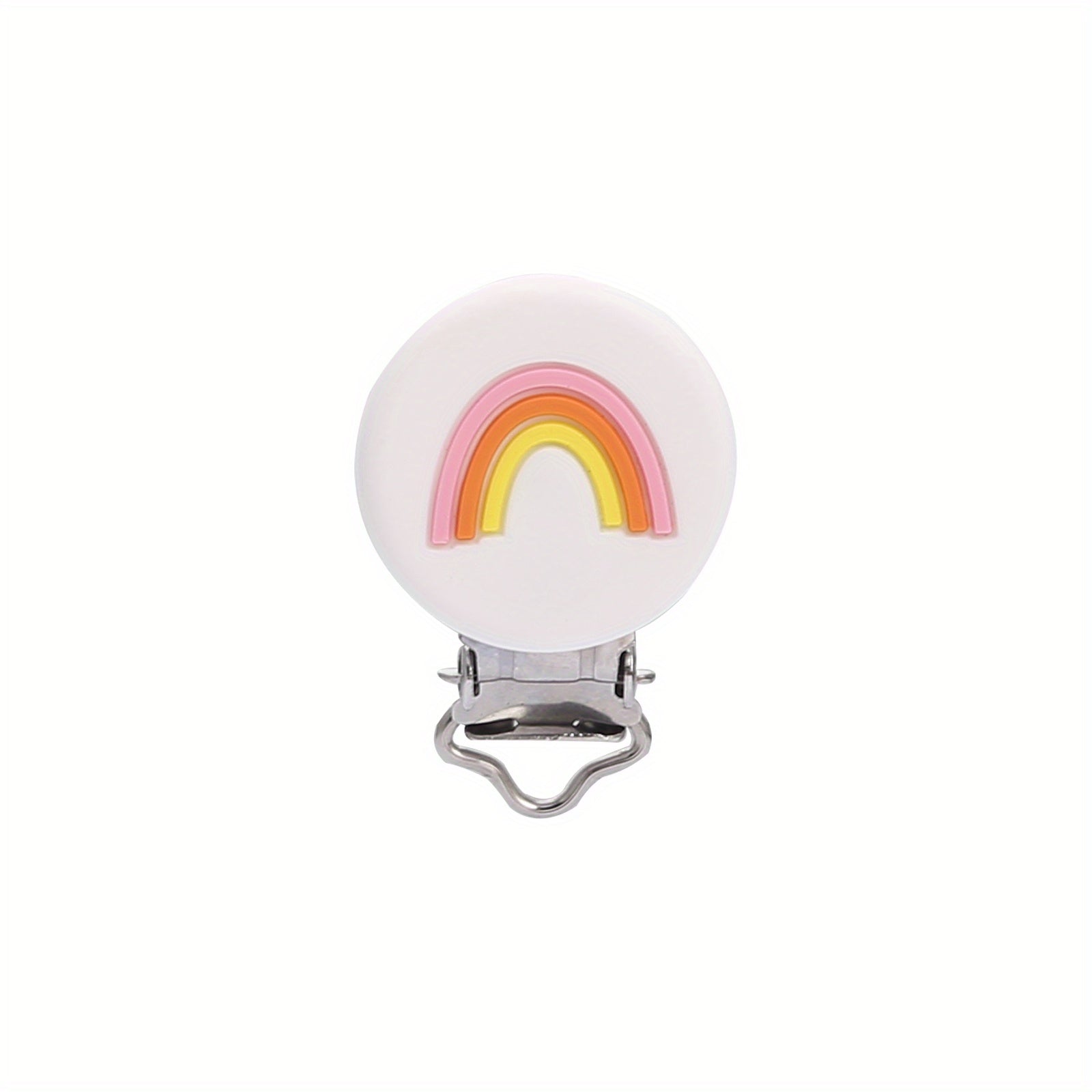 Colorful Rainbow Pacifier Clip for Babies 0-24 Months