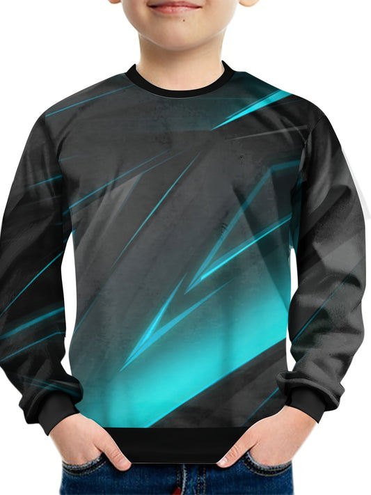 Teens 3D Print Sweatshirt Kids Casual Pullover Street Wear