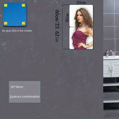 Acrylic Flexible Mirror Sheets Self Adhesive Mirror Tiles