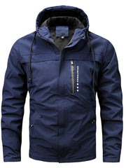 Men's Soft Shell Jacket Hooded Vintage Casual Comfy Jacket