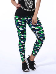 Women's Camo Slim Fit Cropped Leggings