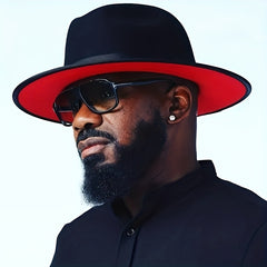 Double Sided Felt Jazz Hat Solid Warm Cowboy Hat