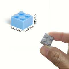 190pcs 2X2 High Brick Small Particle Building Blocks
