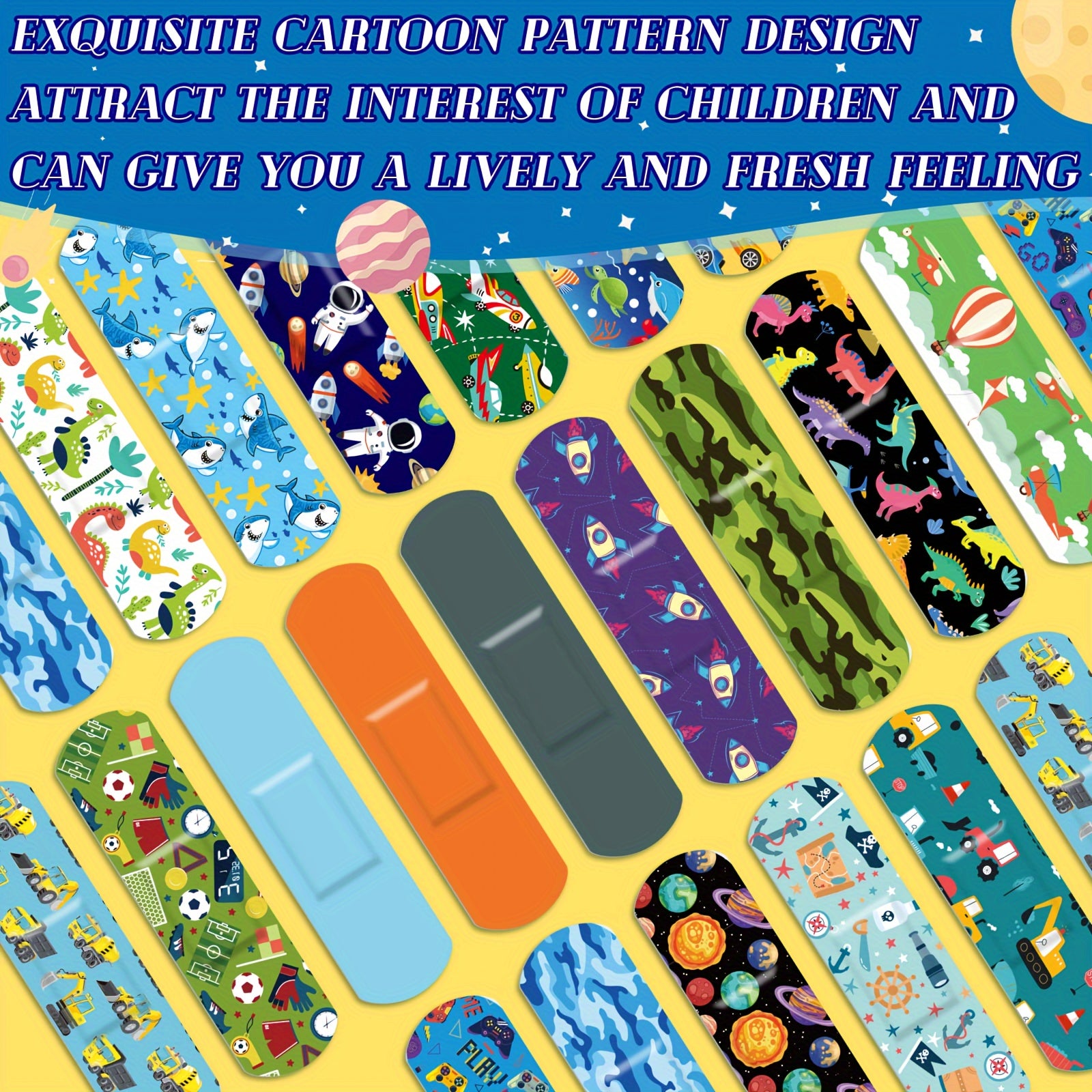 100pcs Cartoon Bandages Variety Pack 20 Styles