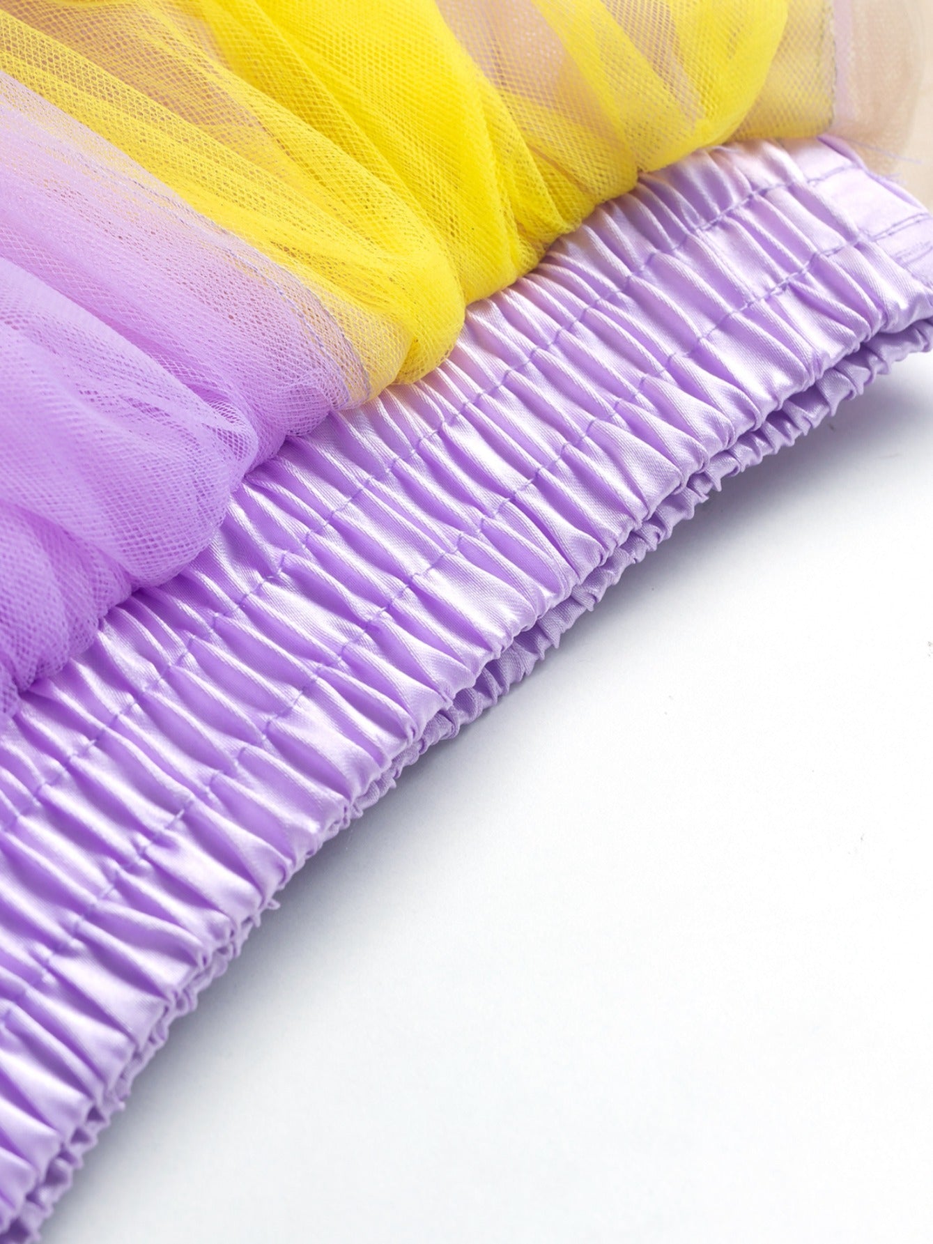 Girls Fluffy Tulle Tutu Skirt with Pom Pom for Party