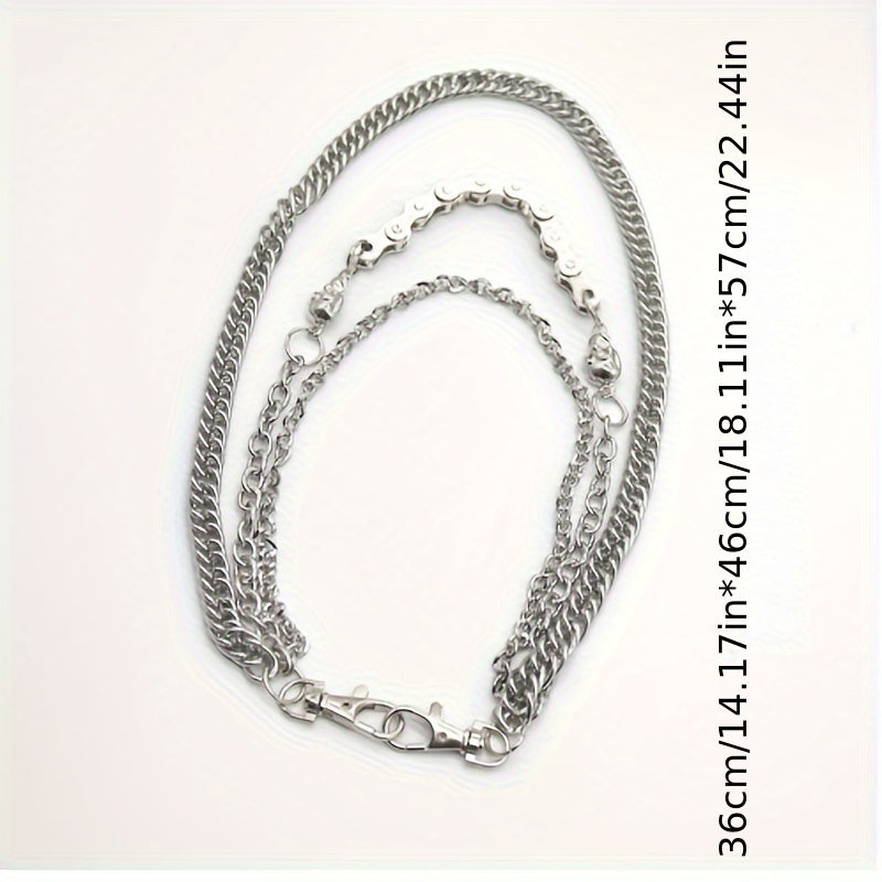 Men's Stainless Steel Skull Pants Chain Hip Hop Style