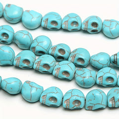 20pcs Gothic Skull Head Pendants Beads Charms DIY Jewelry Making Art Craft